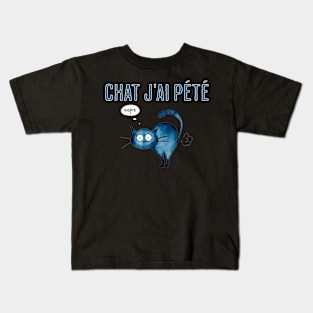 Chat J'ai Pete Funny Chat GPT French Pun Kids T-Shirt